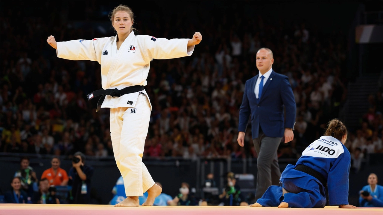 Teleurstelling voor Sanne van Dijke: Geen bronzen medaille tegen Gabriella Willems in Parijs 2024